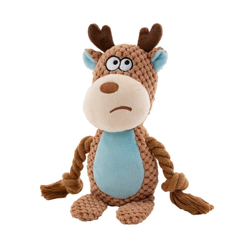 Stuffed Raw Small Dog Plush Interactive Toy