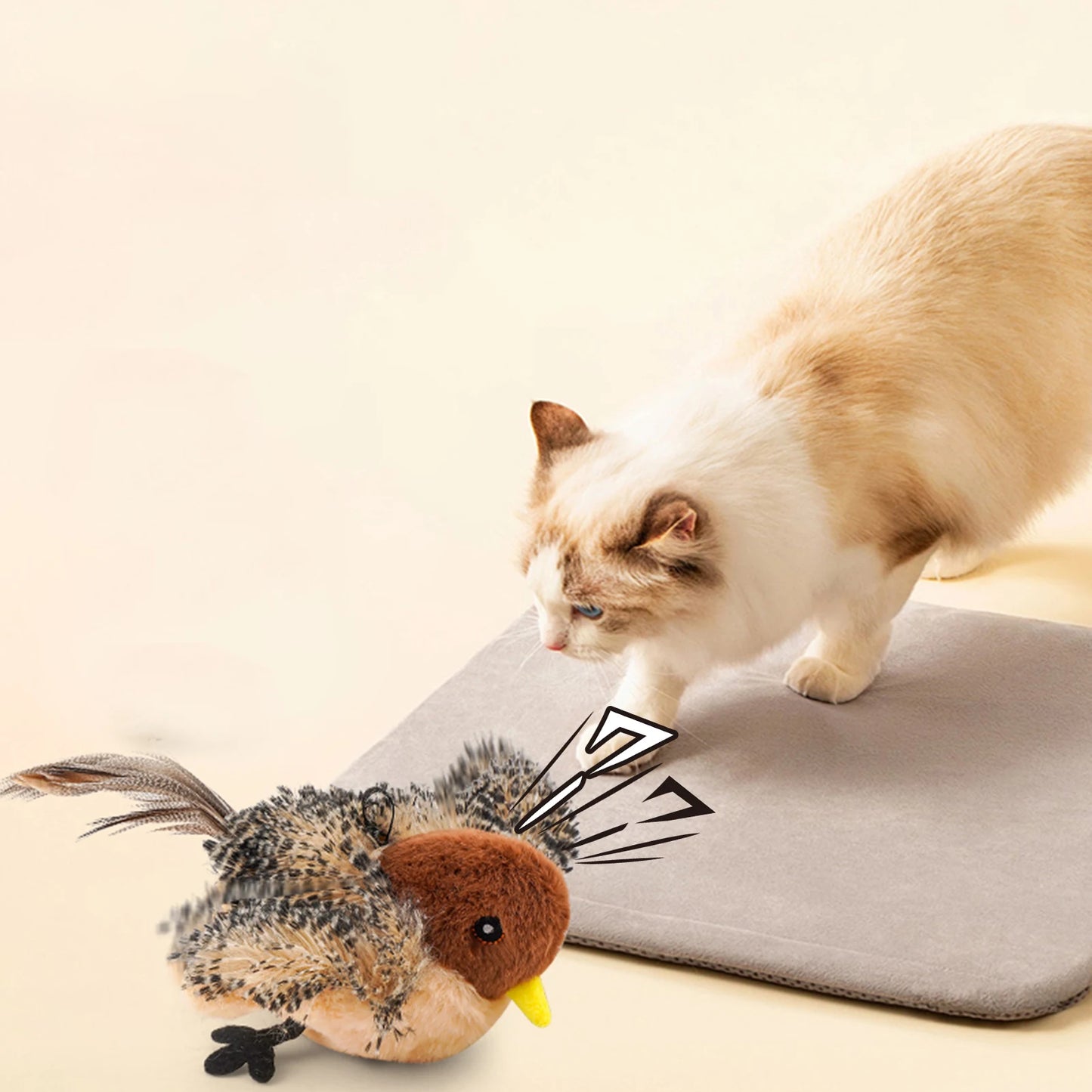 Remote Control Simulated Chirping Bird Toy