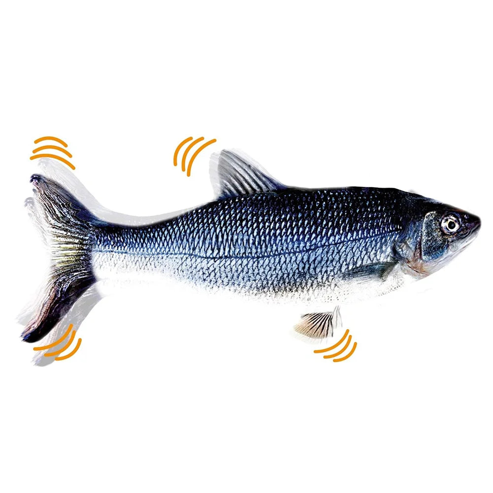 Interactive Electric Floppy Fish USB Charger Cat Toy