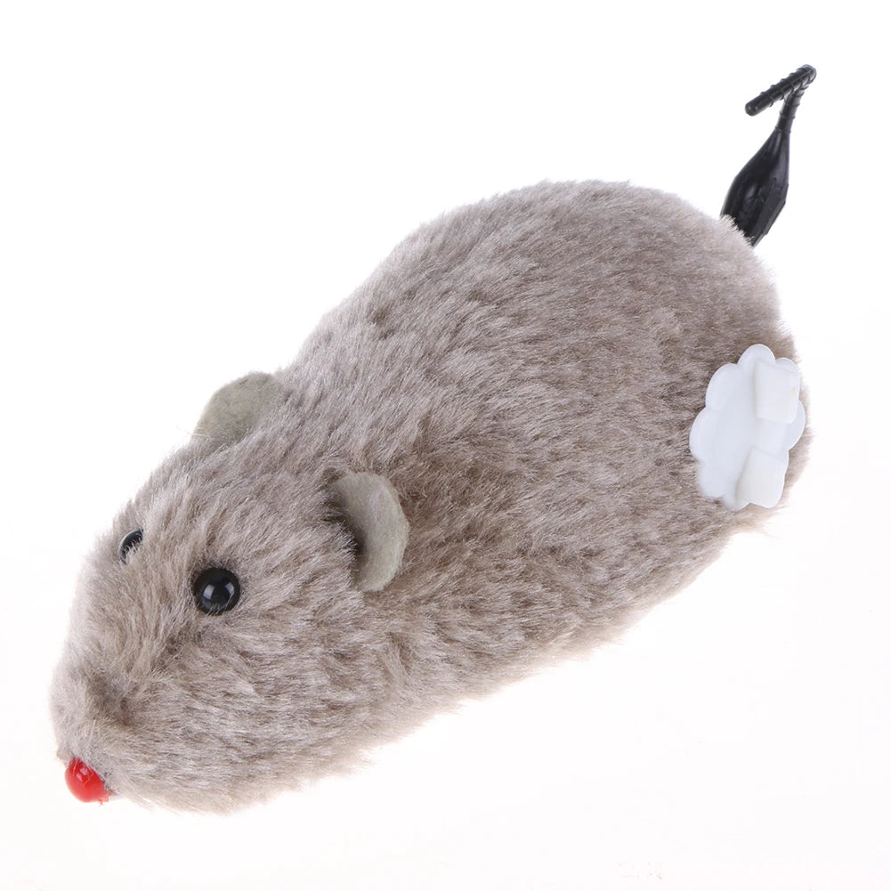 Kitten Clockwork Spring Mouse Plush