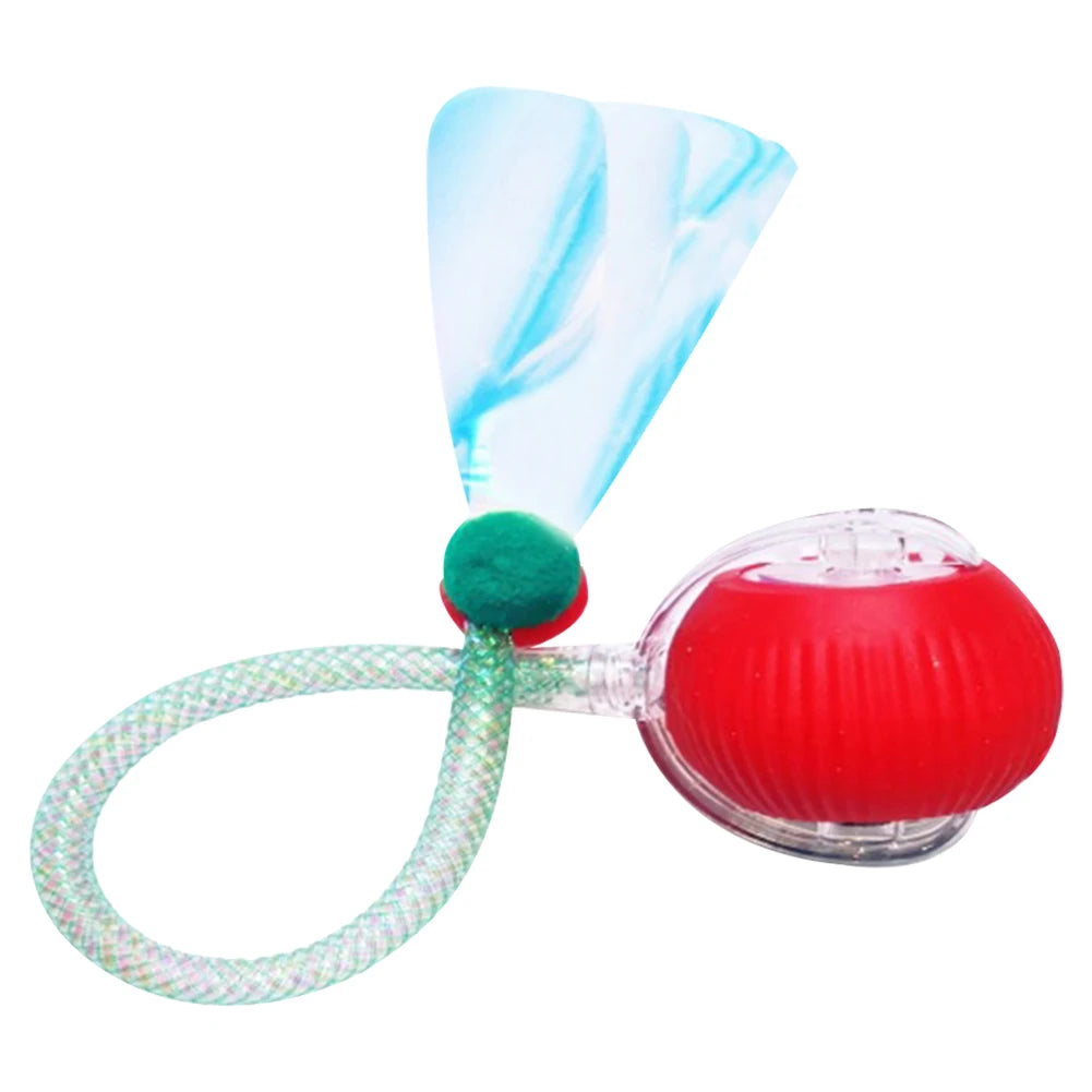 Interactive Cat Toys Ball with Elastic Mesh Tail