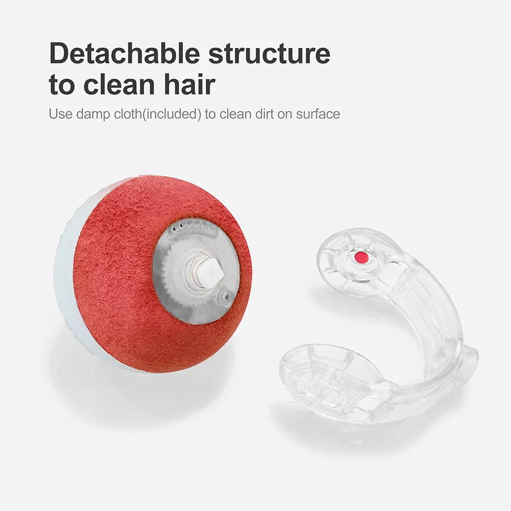 Interactive Cat Toys Ball with Elastic Mesh Tail