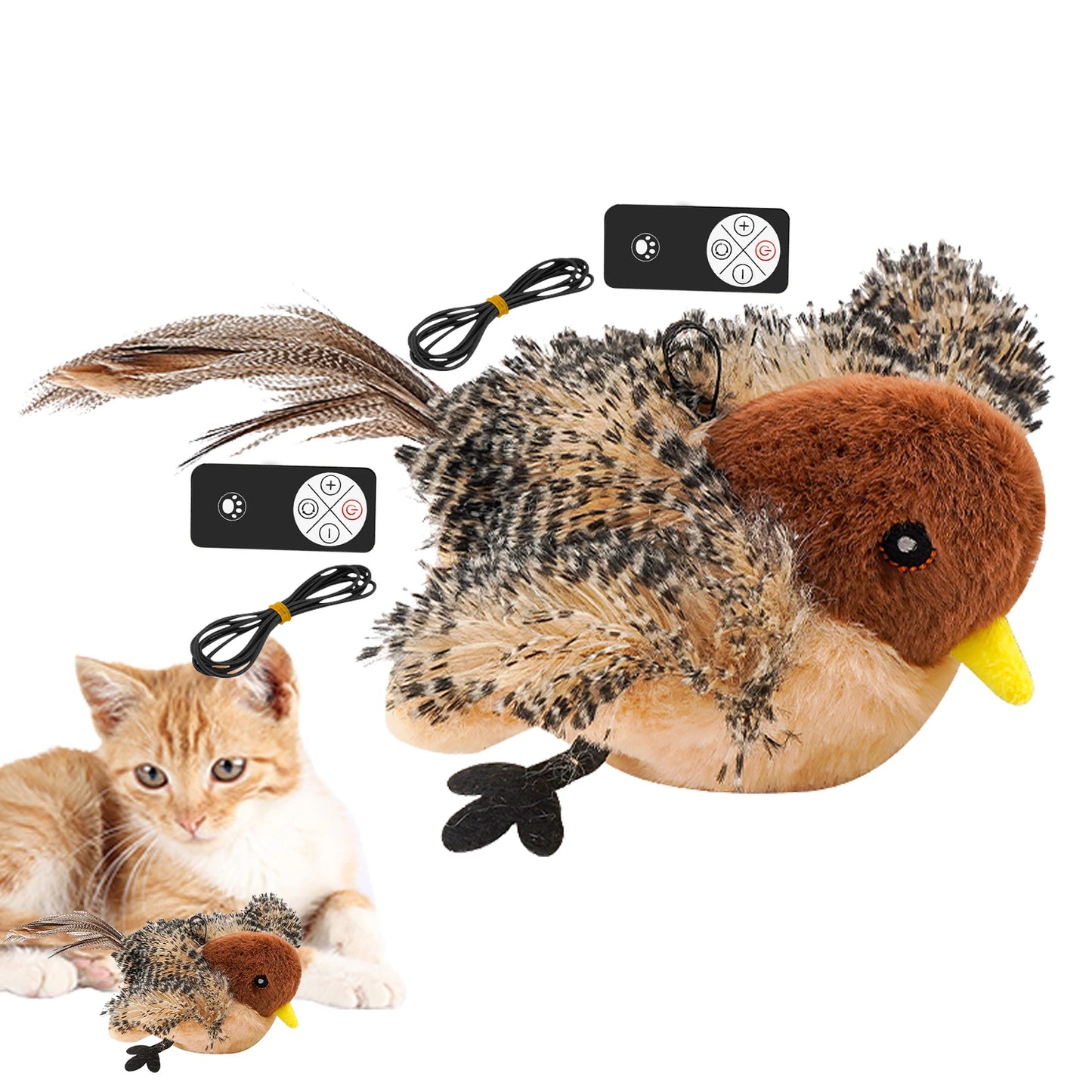 Remote Control Simulated Chirping Bird Toy