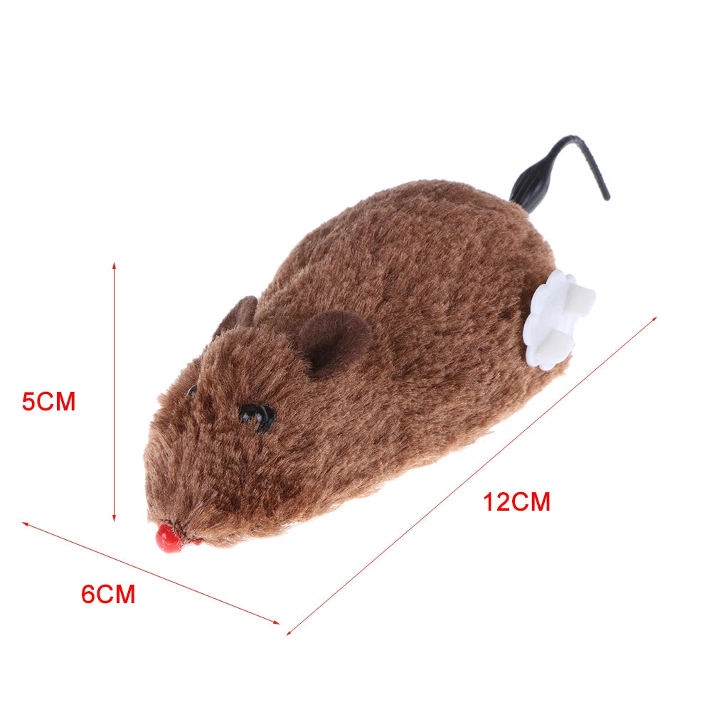 Kitten Clockwork Spring Mouse Plush