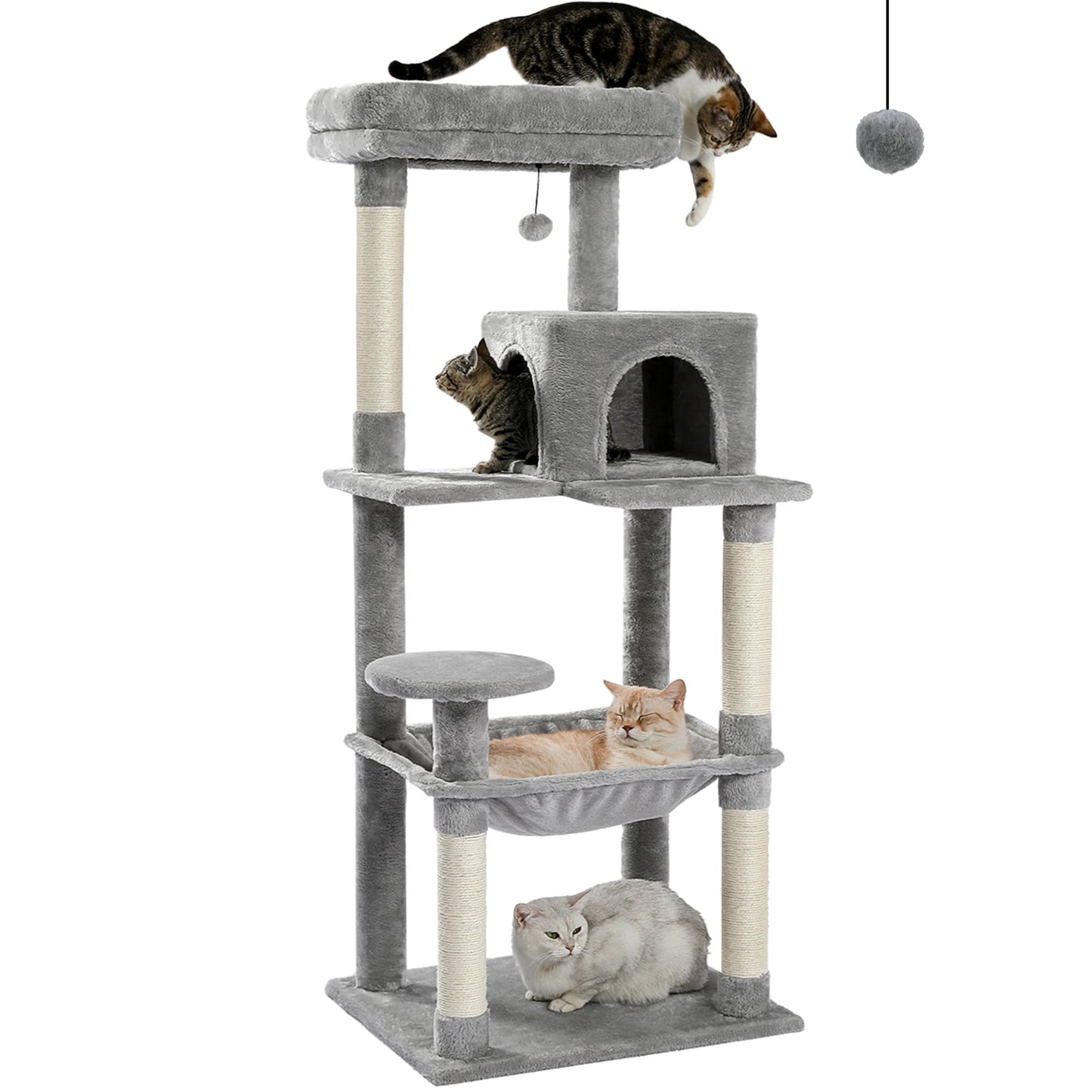 Multi-Level Cat Tree with Scratching Posts
