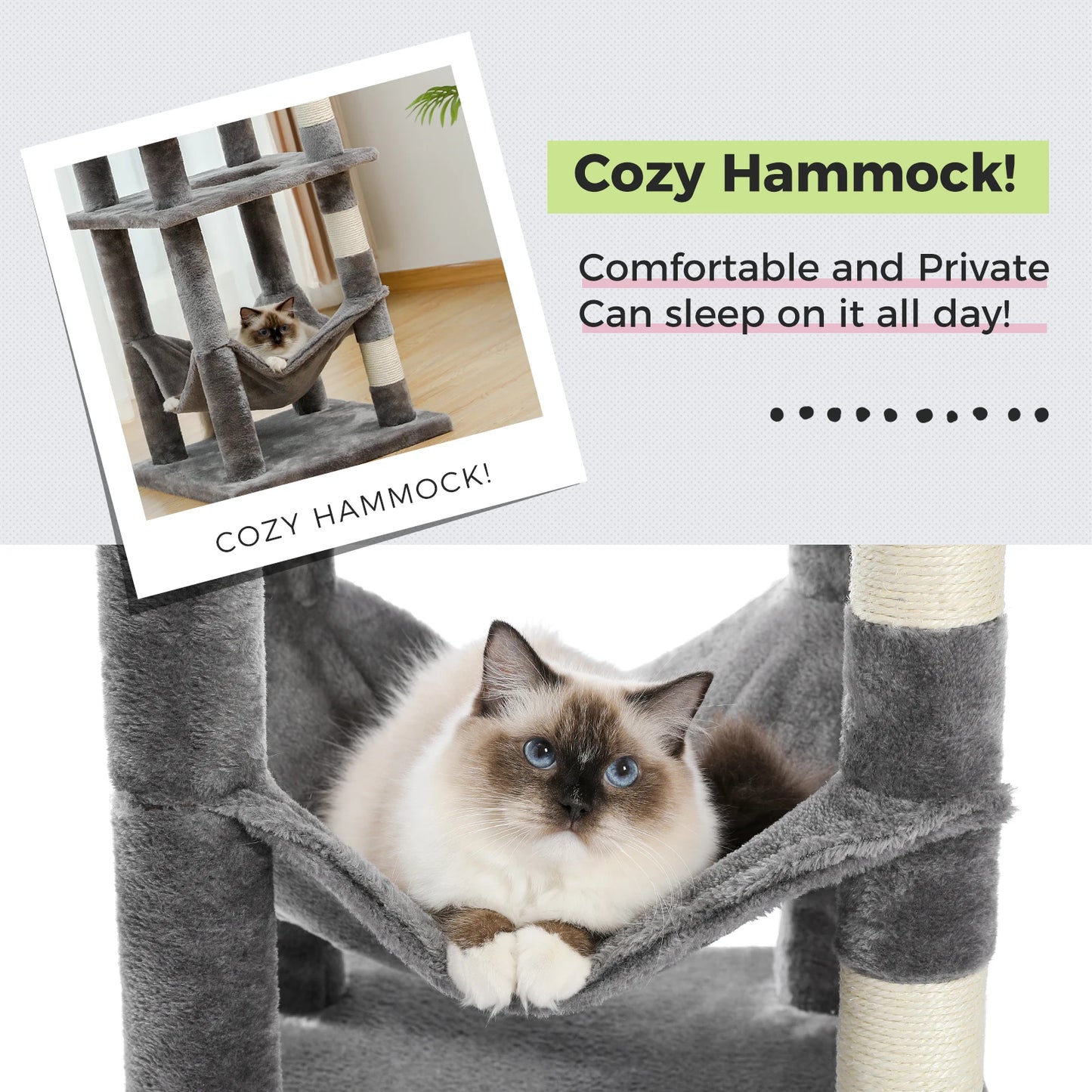 Multi-Level Cat Tree with Scratching Posts