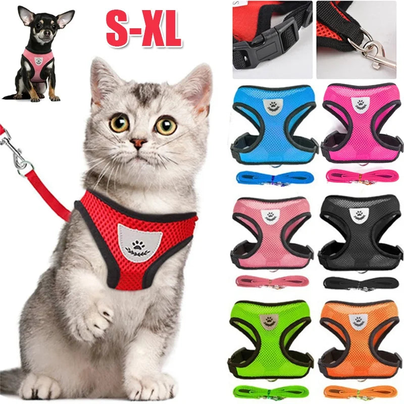Cat and Dog Harness with Lead Leash