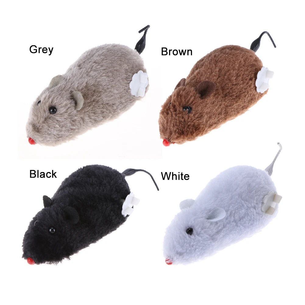 Kitten Clockwork Spring Mouse Plush