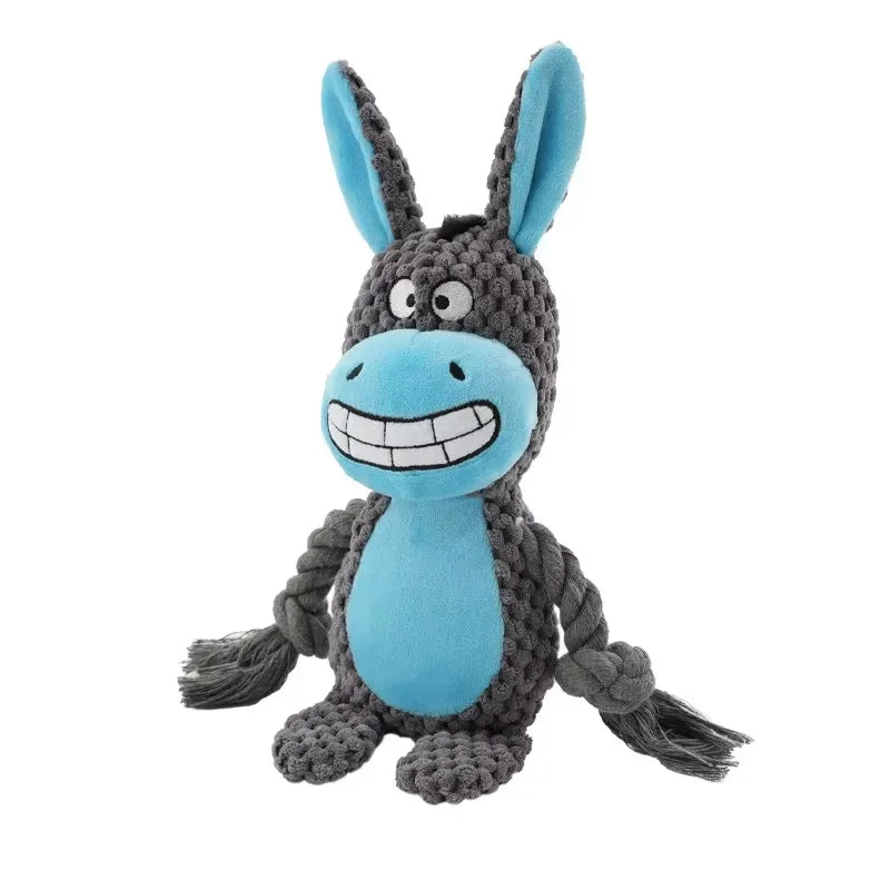 Stuffed Raw Small Dog Plush Interactive Toy