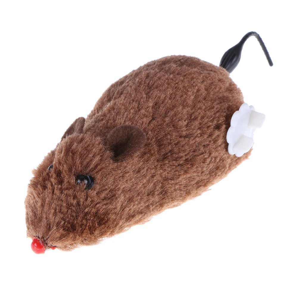 Kitten Clockwork Spring Mouse Plush