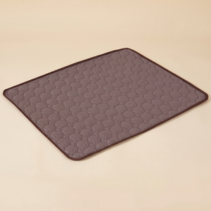 Quilted pet cooling mat for cats and dogs, cozy comfort with breathable fabric design