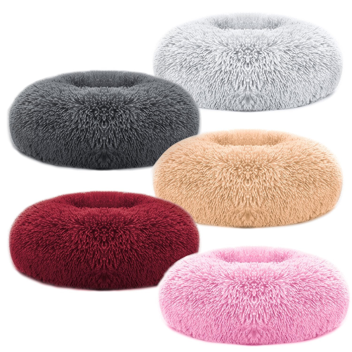 Cozy fleece nest bed with a raised rim for a dog or cat — view 6