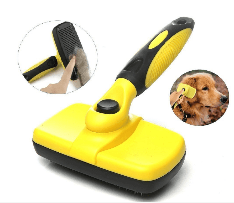 Furfreeze self-cleaning grooming brush for dogs and cats