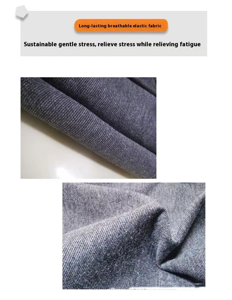 Calming pressure anxiety jacket for dogs in heather grey — view 2