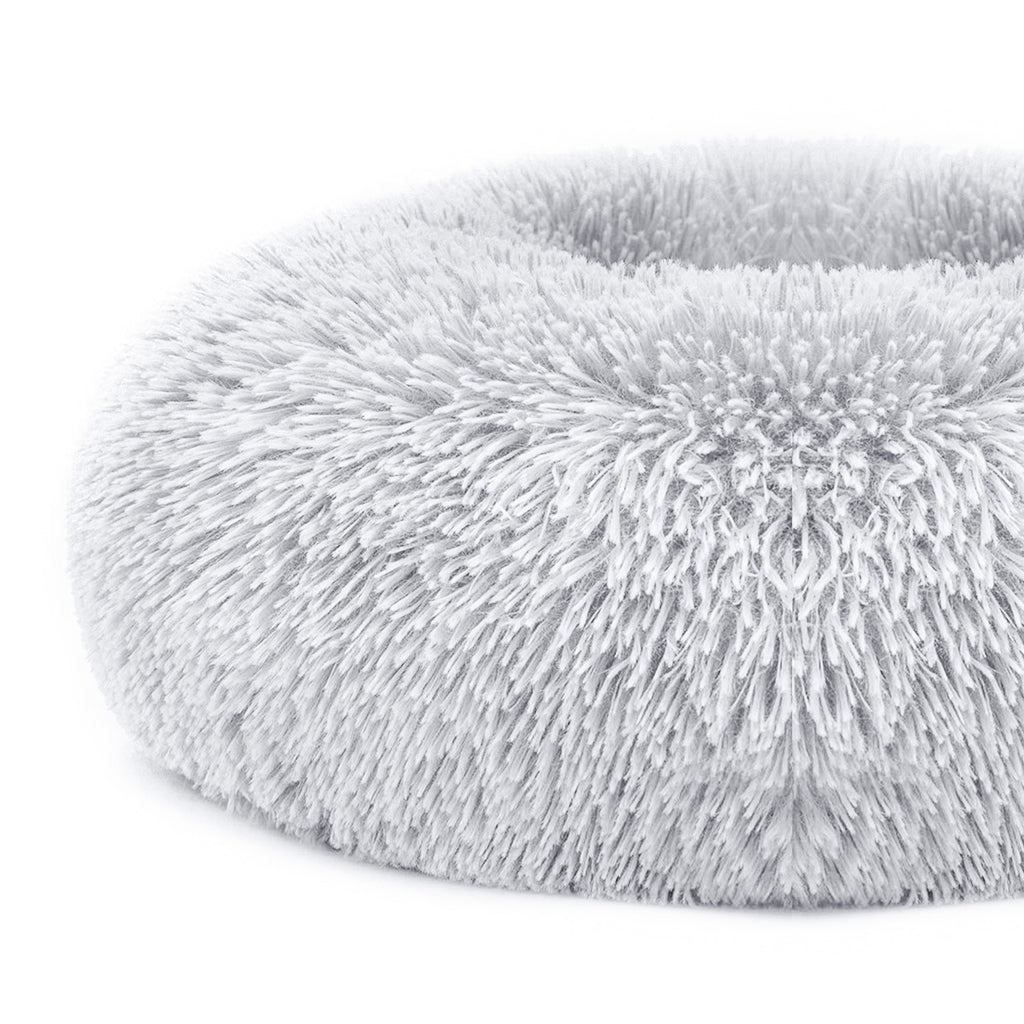 Cozy fleece nest bed with a raised rim for a dog or cat — view 8