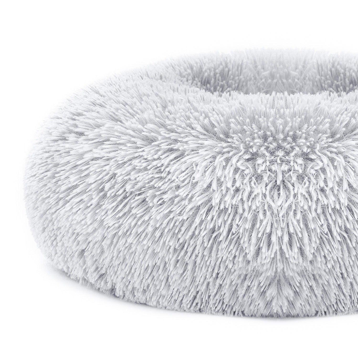 Cozy fleece nest bed with a raised rim for a dog or cat — view 8