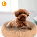 Cozy fleece nest bed with a raised rim for a dog or cat — view 11