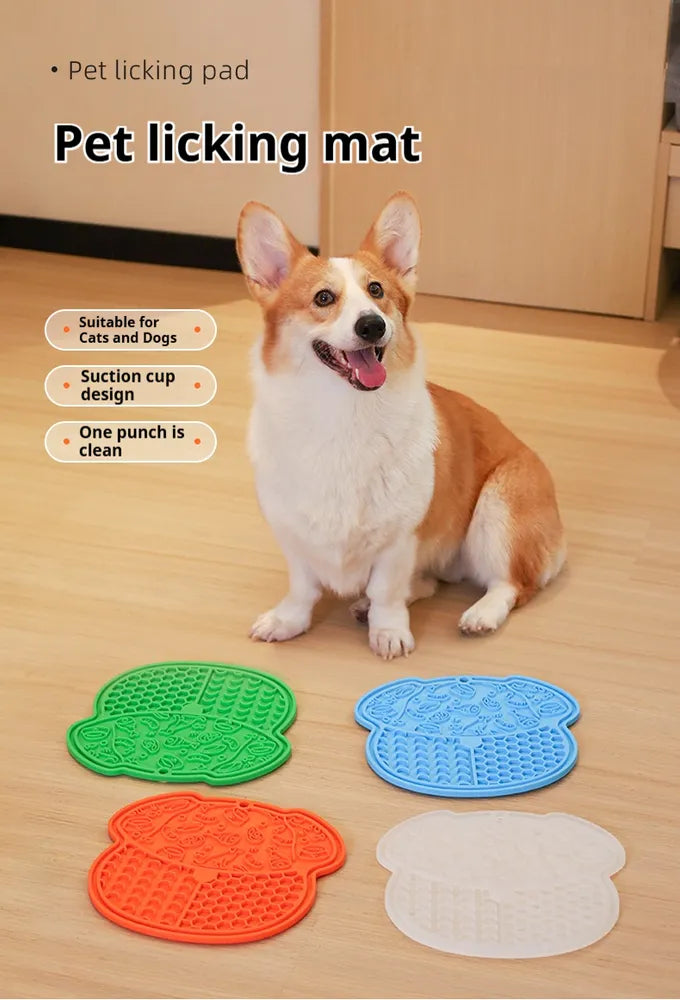Calming suction lick mat and slow feeder for dogs and cats — view 9