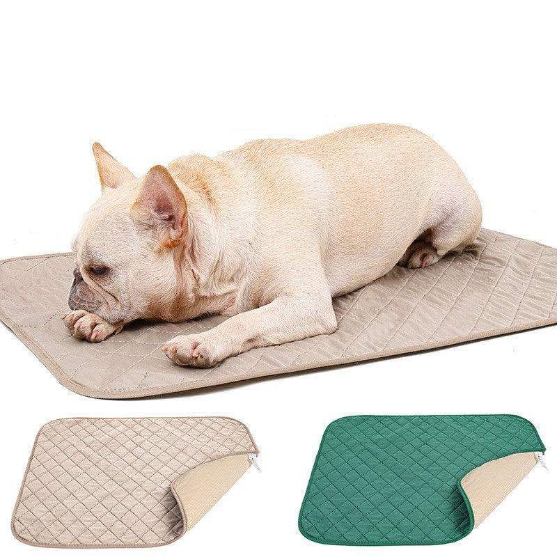 Natural bamboo cooling mat that stays cool for a dog or cat to rest on — view 4
