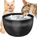 3-litre stainless steel pet water fountain with quiet automatic flow