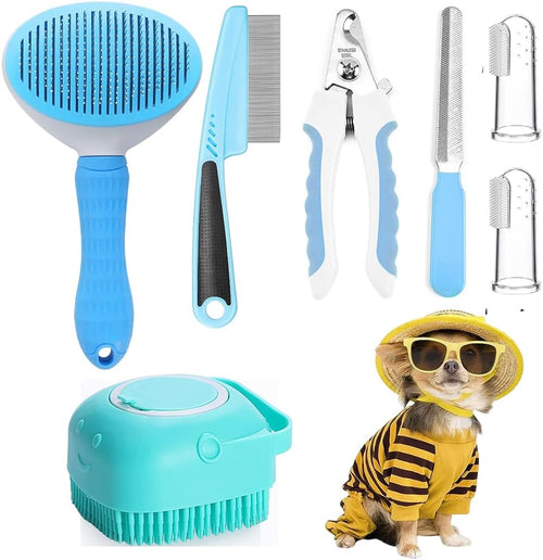 7-piece pet grooming kit
