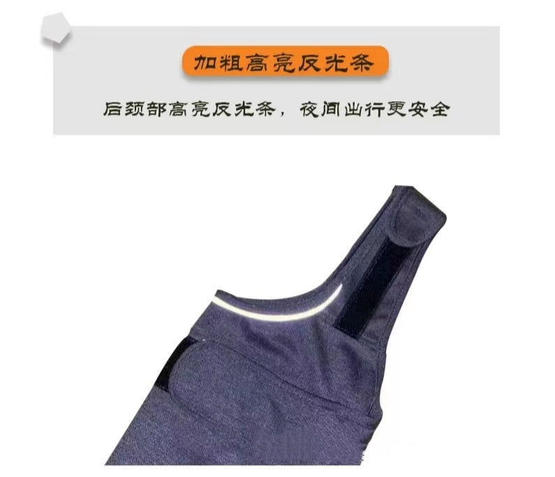 Calming pressure anxiety jacket for dogs in heather grey — view 5
